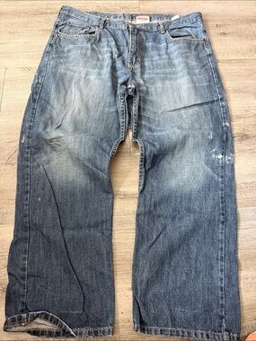Merona Men's Washed Blue Relaxed Fit Jeans